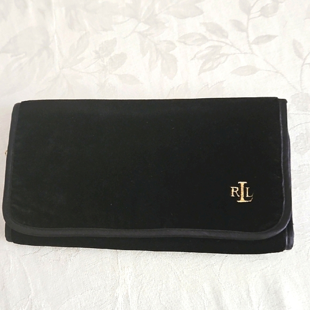 Ralph Lauren Velvet Jewelry Clutch.